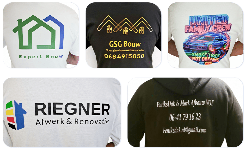 Specialist in kleding bedrukken Tilburg